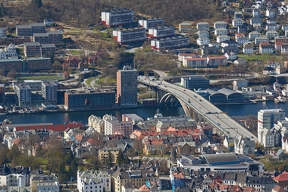 View from Floya overlooking Bergen