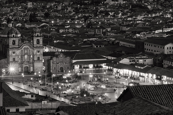 Plaza de Armas at Night, Cusco