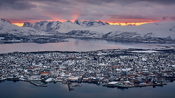 Sunset over Tromso